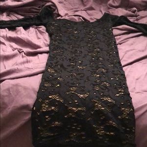 Black lace dress